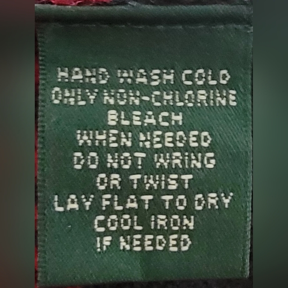 Like New 100% Linen Lauren Ralph Lauren Chevron Sweater Short Sleeve Red Black M - Picture 4 of 5